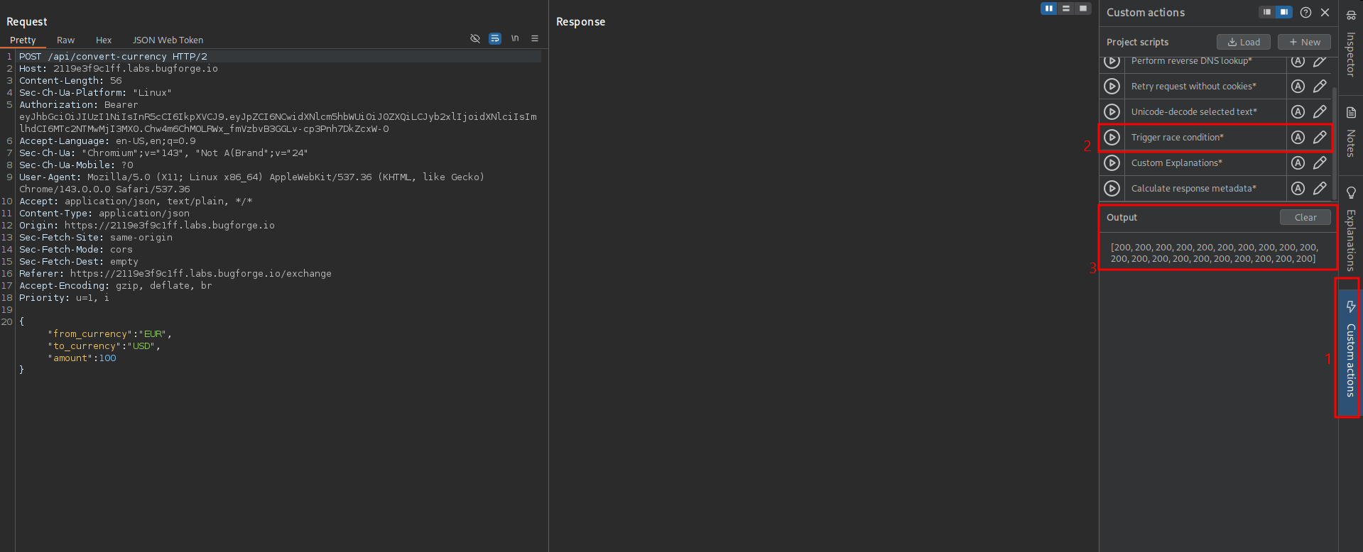 Setting up Custom Action